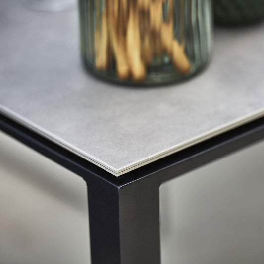 Pure Dining Table Square | Concrete Grey Ceramic Top