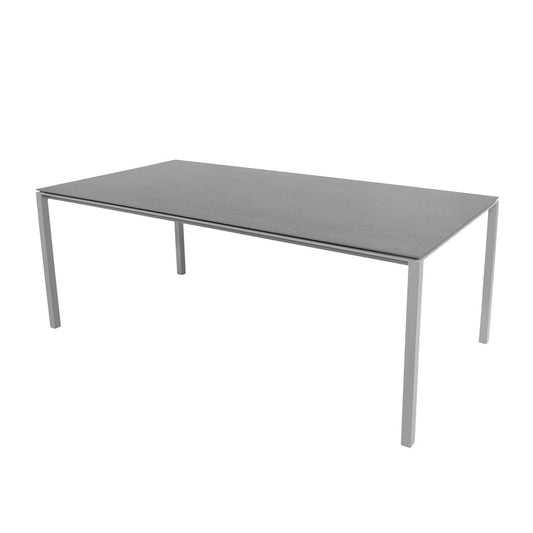 Pure Dining Table 200x100cm | Basalt Grey Ceramic Top