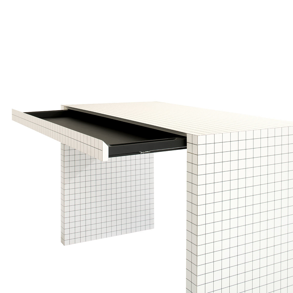 Quaderna Desk | White Laminate
