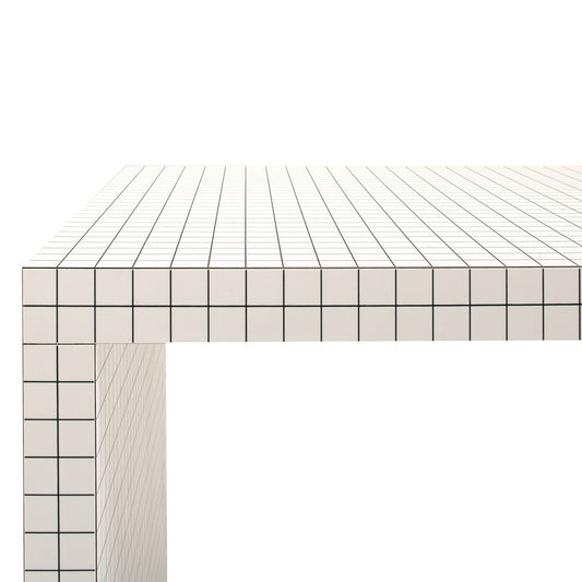 Quaderna Small Table | White Laminate