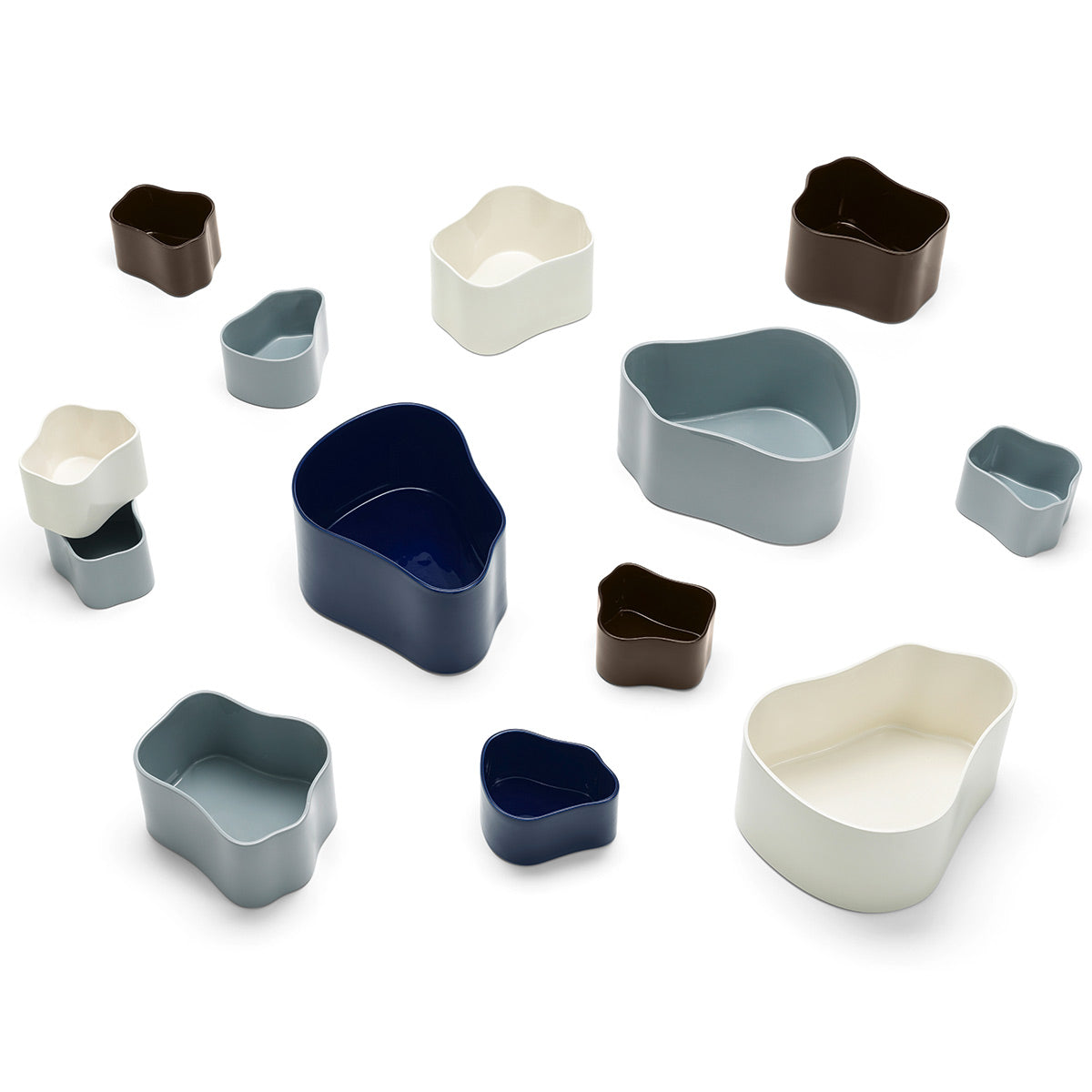 Riihitie Plant Pot Shape A | Blue Glazed Ceramic
