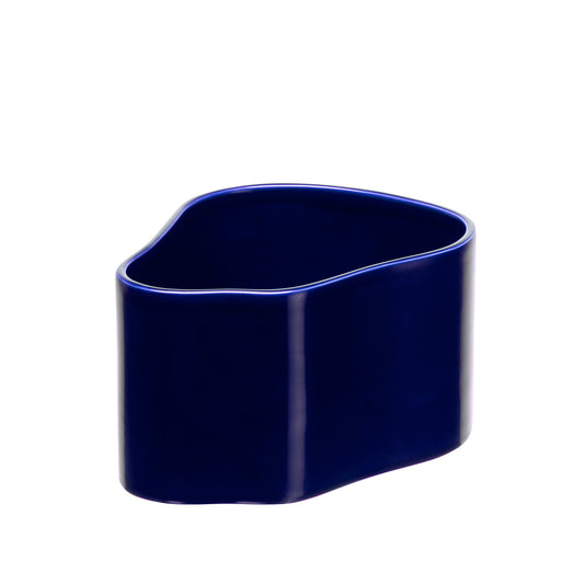 Riihitie Plant Pot Shape A | Blue Glazed Ceramic
