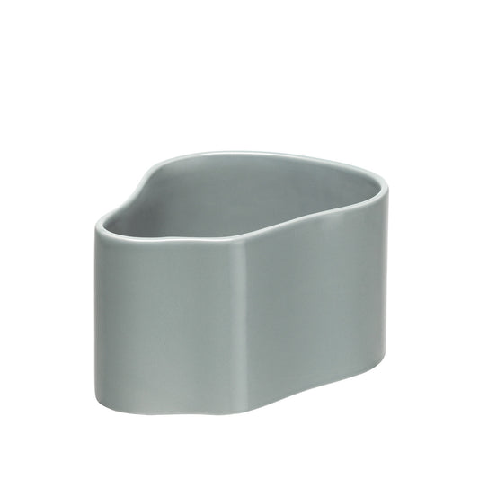 Riihitie Plant Pot Shape A | Light Grey Glazed Ceramic