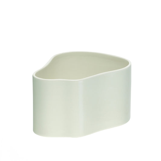 Riihitie Plant Pot Shape A | White Glazed Ceramic