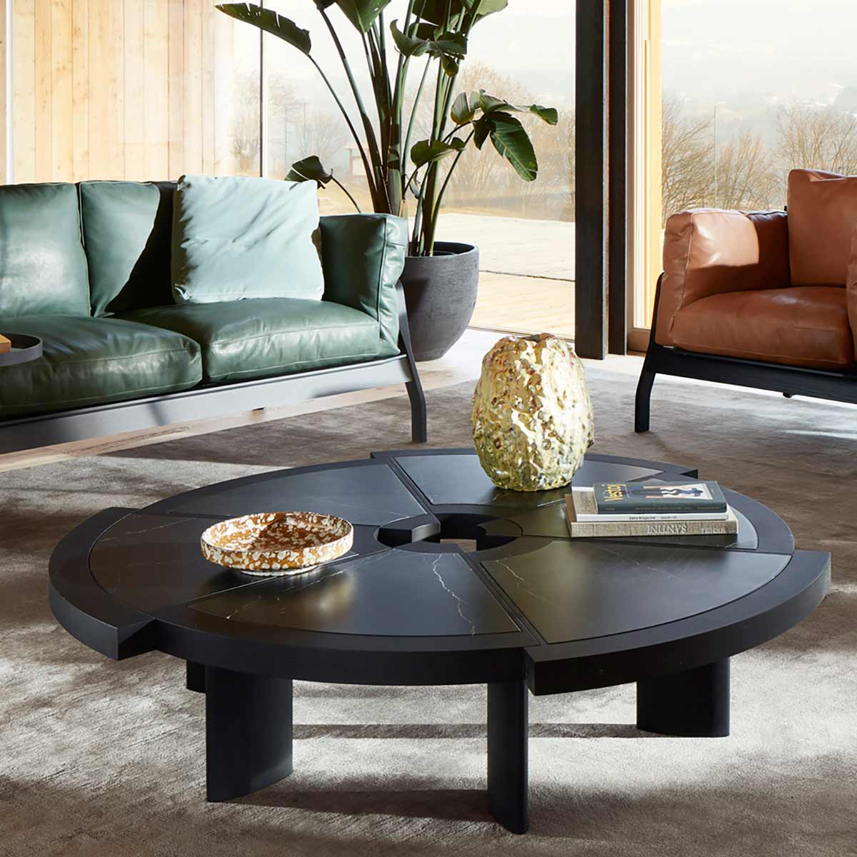 Rio Low Table | Nero Marquina Marble Top