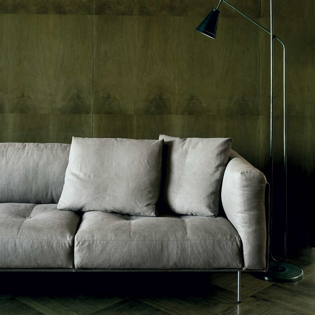 Rod Sofa 285cm | Ice Grey 22 Tosca Upholstery