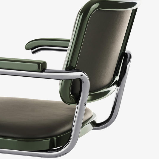 S64 Jil Sander Serious Edition | Graphite Green Leather and Wood
