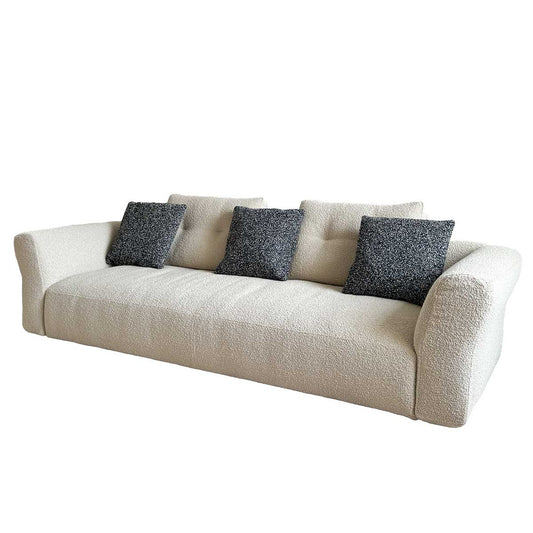 Sengu Bold 3 Seat Sofa | White Wool 13L453 Lookbold Upholstery