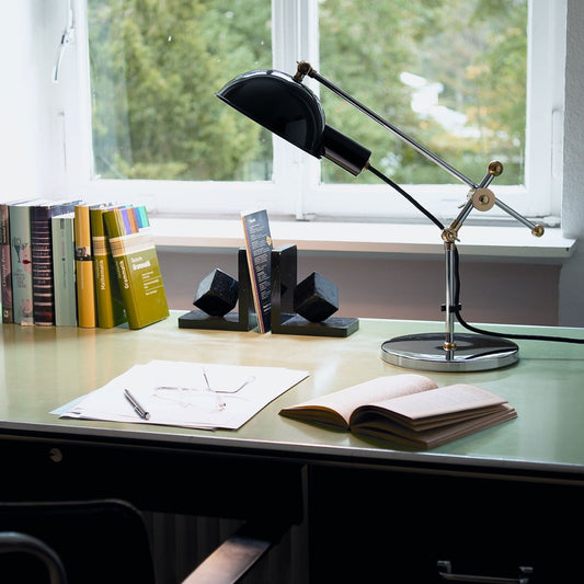 SF27 Adjustable Desk Lamp | Black Lacquered Shade