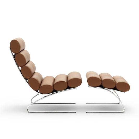 Sinus Footstool | Dura Leather 173 Cognac