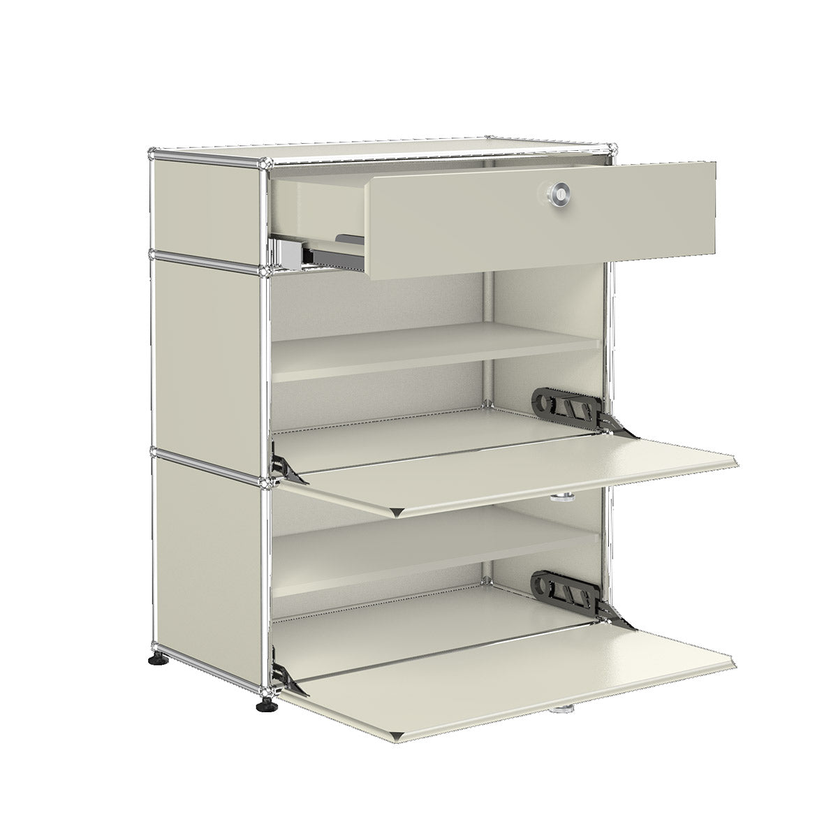 USM Small Dresser | Light Grey Lacquer Panels