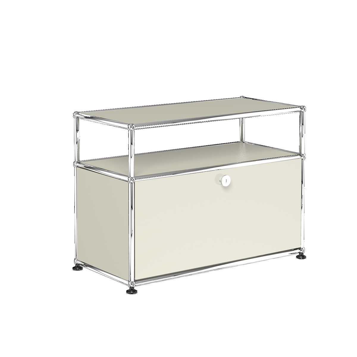USM Small TV Unit | Beige Lacquer Panels