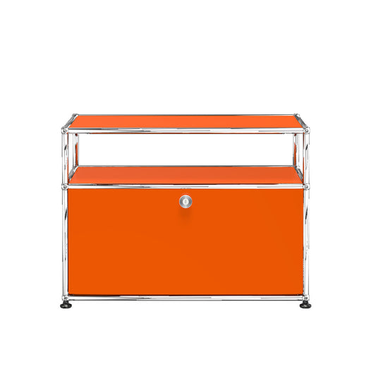 USM Small TV Unit | Orange Lacquer Panels