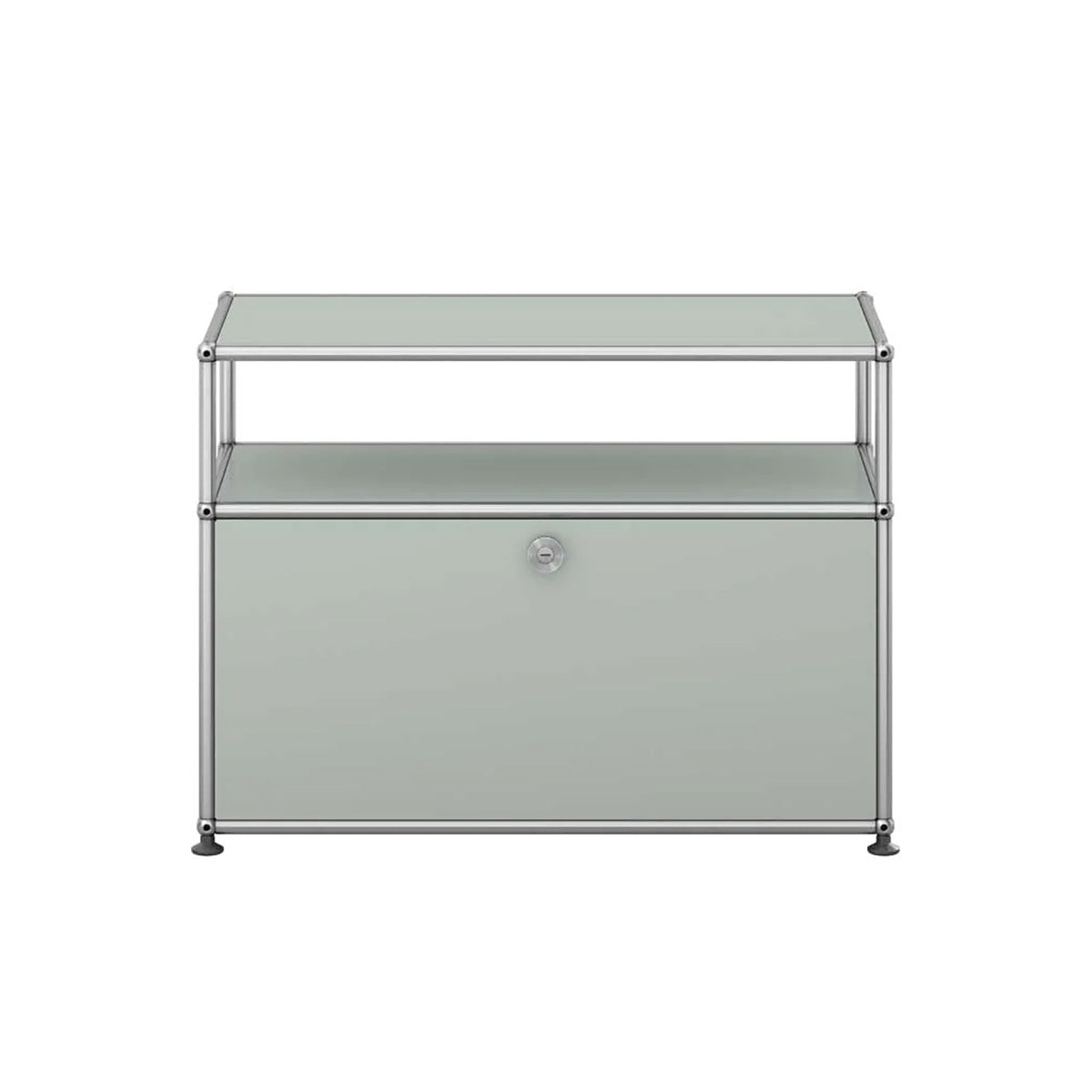 USM Small TV Unit | Light Grey Lacquer Panels