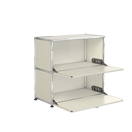 USM Small Closed Unit | Light Grey Lacquer Panels