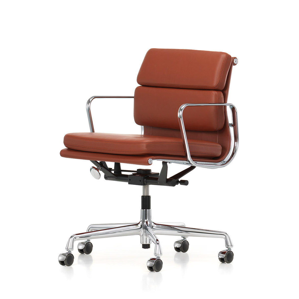 Soft Pad EA 217 Chair | Track 04 Cognac Mustard Fabric