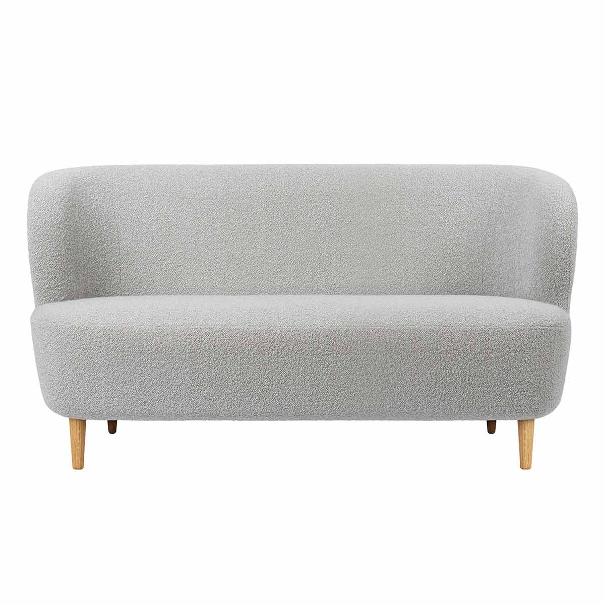 Stay 2 Seat Sofa Wooden Legs | Pearl 004 Karakorum Fabric