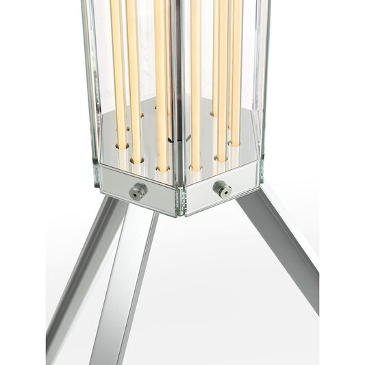 Superwire Floor Lamp | Polished Aluminium