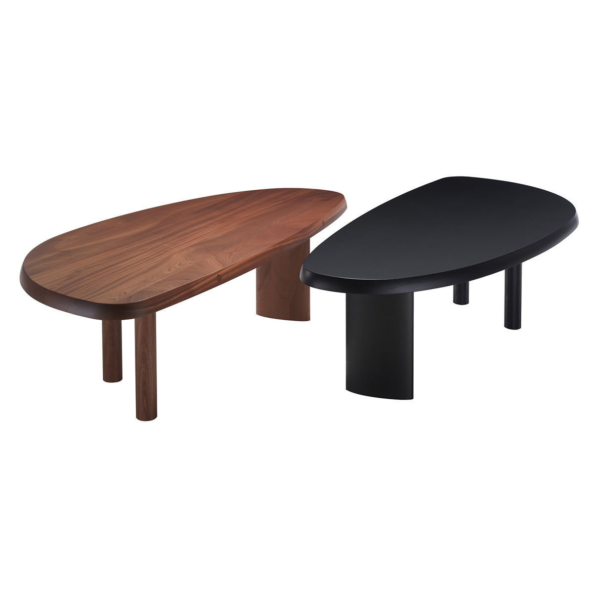Table en Forme Libre | Black Matt Lacquer Finish