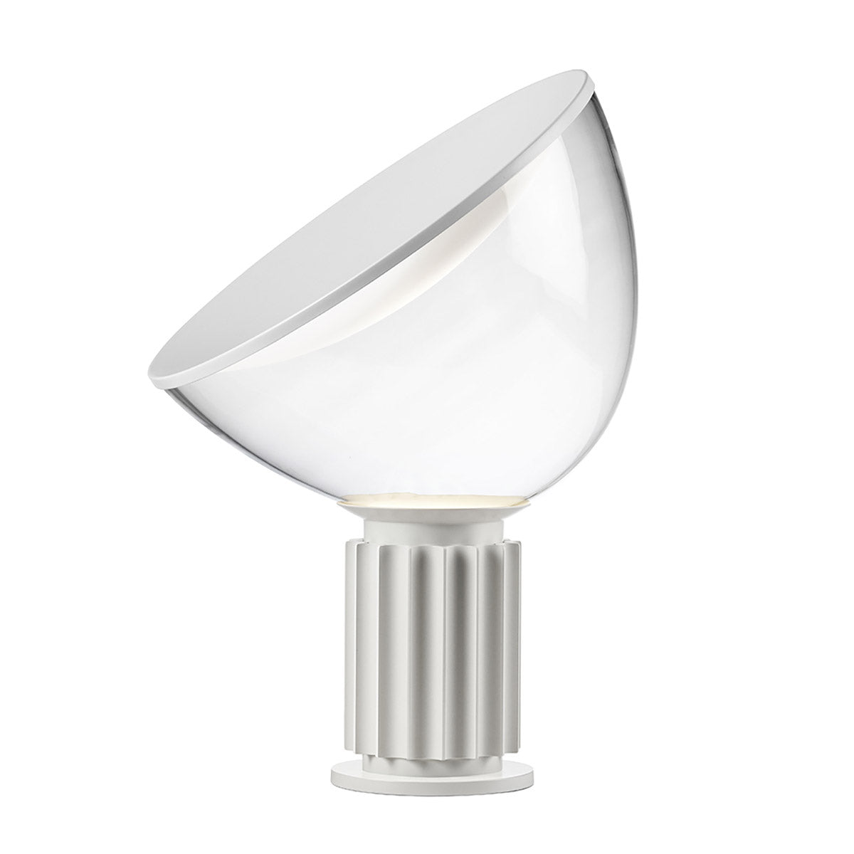 Taccia Lamp | Matt White Aluminium