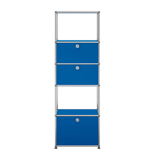 USM Tall Storage | Gentian Blue Lacquer Panels