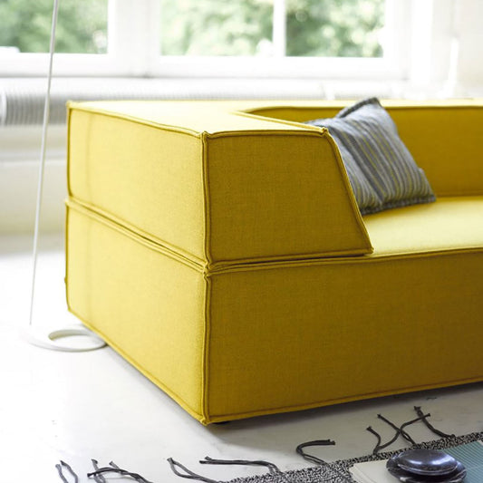Trio Sofa with Chaise | Curry 8164 Fabric Upholstery