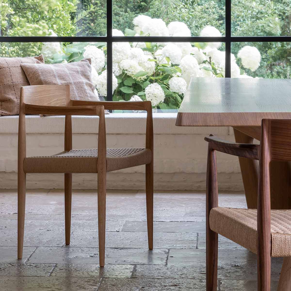 Uni Master Dining Chair | Natural Papercord Seat