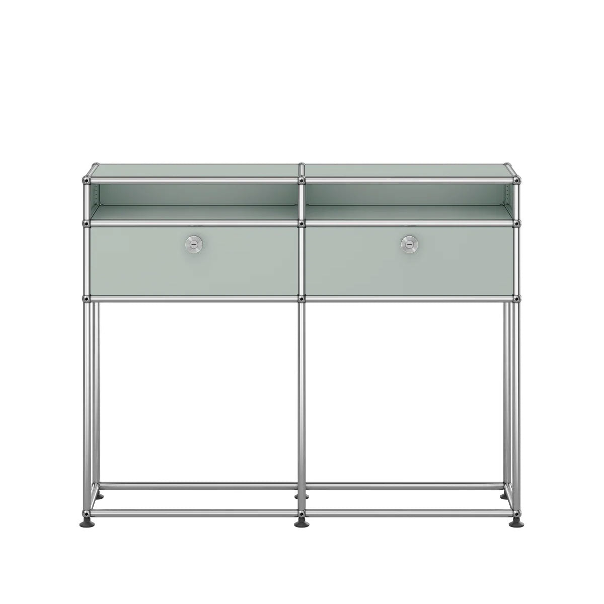 USM Small Narrow Console | Light Grey Lacquer Panels