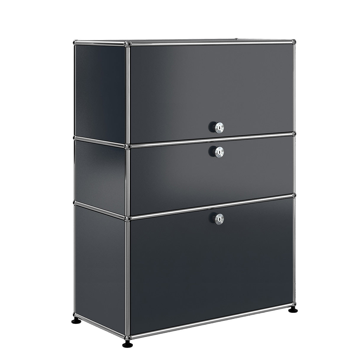 USM Bureau with Drawer | Anthracite Lacquer Panels