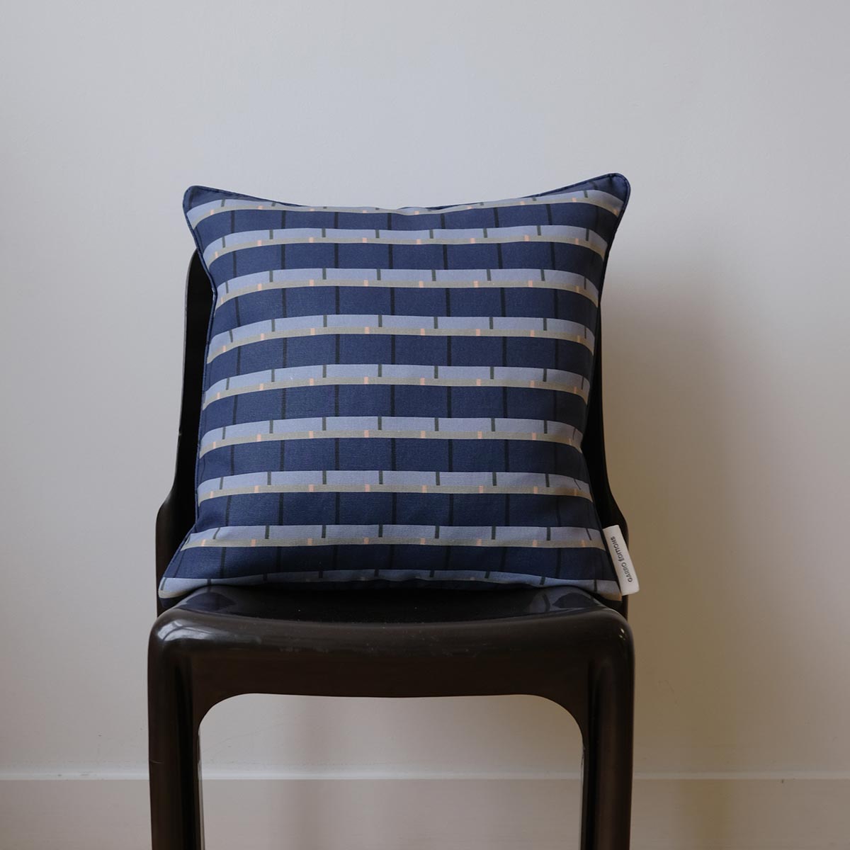 Vibrant 01 Linen Cushion 45x45cm | Blue Linen