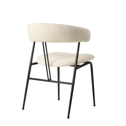 Violin Chair Fully Upholstered | Ivory 001 Karakorum Fabric