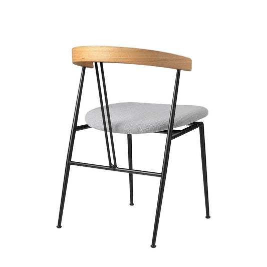 Violin Chair Seat Upholstered | Grey MD215A18 Aurin Fabric