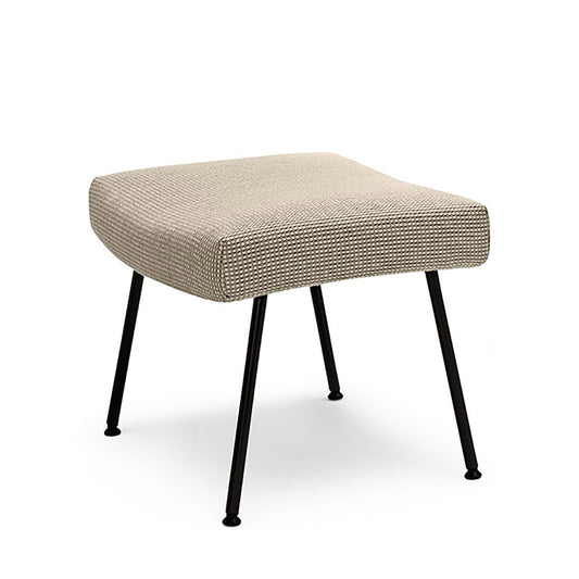 Votteler Stool | Isis 7274 Pale Grey Fabric
