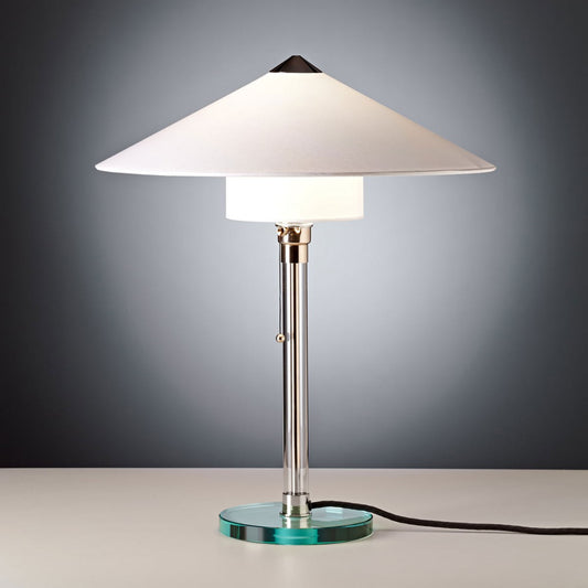 Wagenfeld 27 Table Lamp | Clear Glass Base and Stem