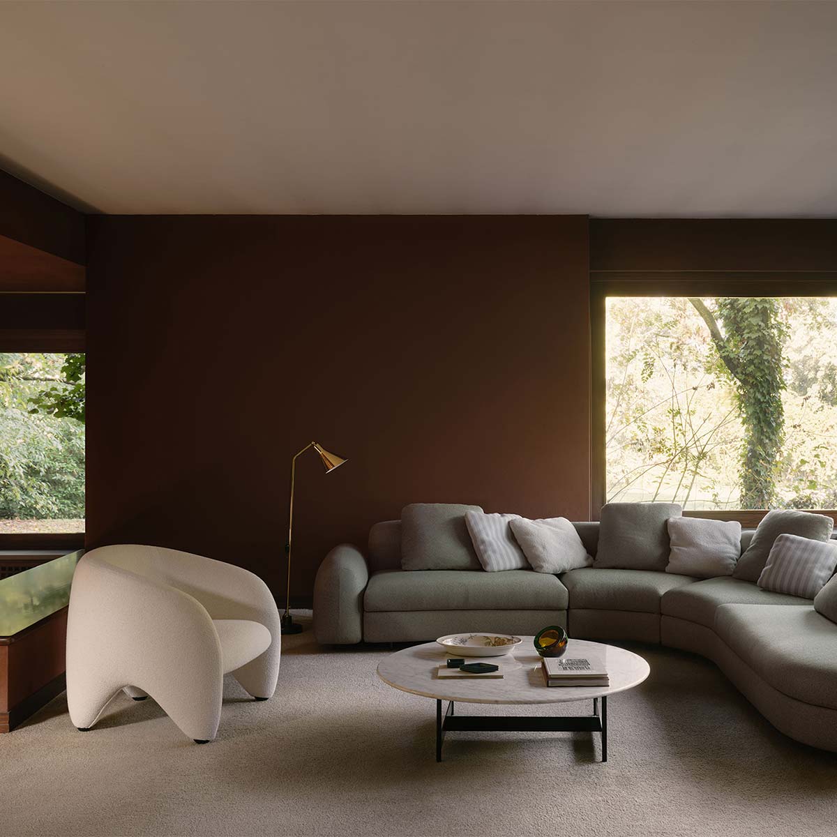 Yuzu Armchair | Magenta Etoile 147 Fabric