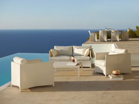 Outdoor sofas and chairs