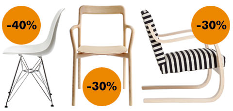 Big discounts off ex-display chairs