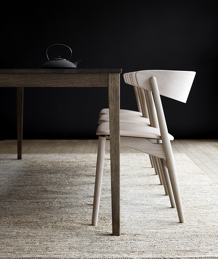 Sibast No 7 dining chair and Sibast No 2 dining table_Helge Sibast_Sibast Furniture_Aram Store