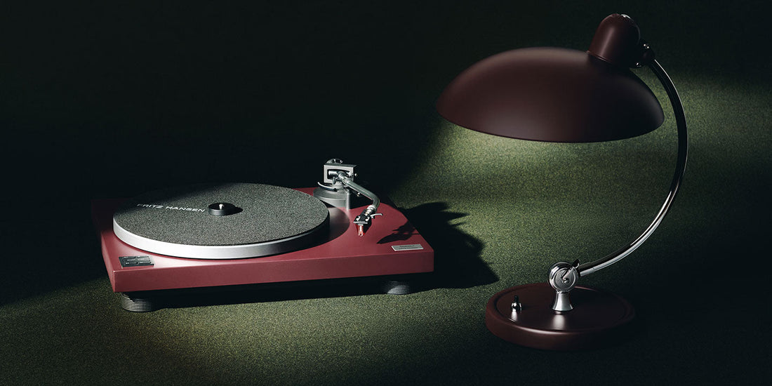 Fritz Hansen x Technics limited edition Kaiser Idell Luxus lamp and SL turntable