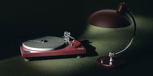 Fritz Hansen x Technics limited edition Kaiser Idell Luxus lamp and SL turntable