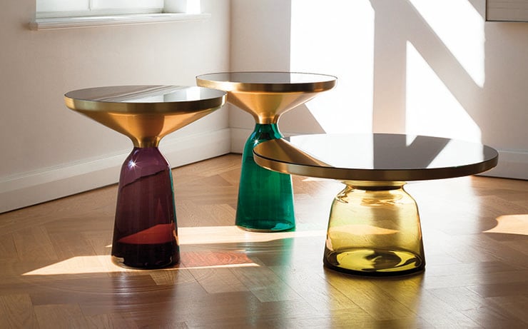 Bell tables Sebastian Herker Bibendum armchairs Eileen Gray ClassiCon Aram Store