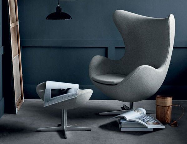 Egg Chair and Footstool