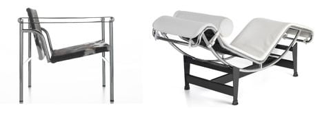 LC1 Chair and LC4 Chaise Longue