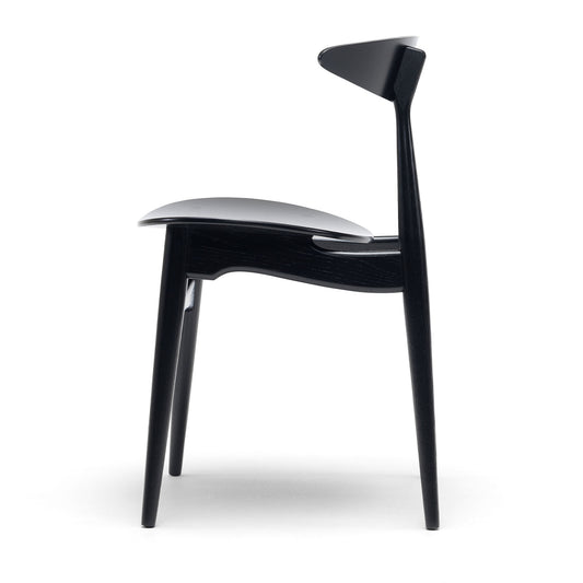 CH33 Chair Veneer Seat | Seat and Frame Beech Lacquered Black