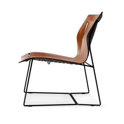Cuoio Lounge Grand Armchair | Saddle Leather: Sherry with Black Underside
