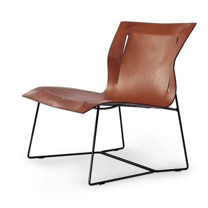 Cuoio Lounge Grand Armchair | Saddle Leather: Sherry with Black Underside
