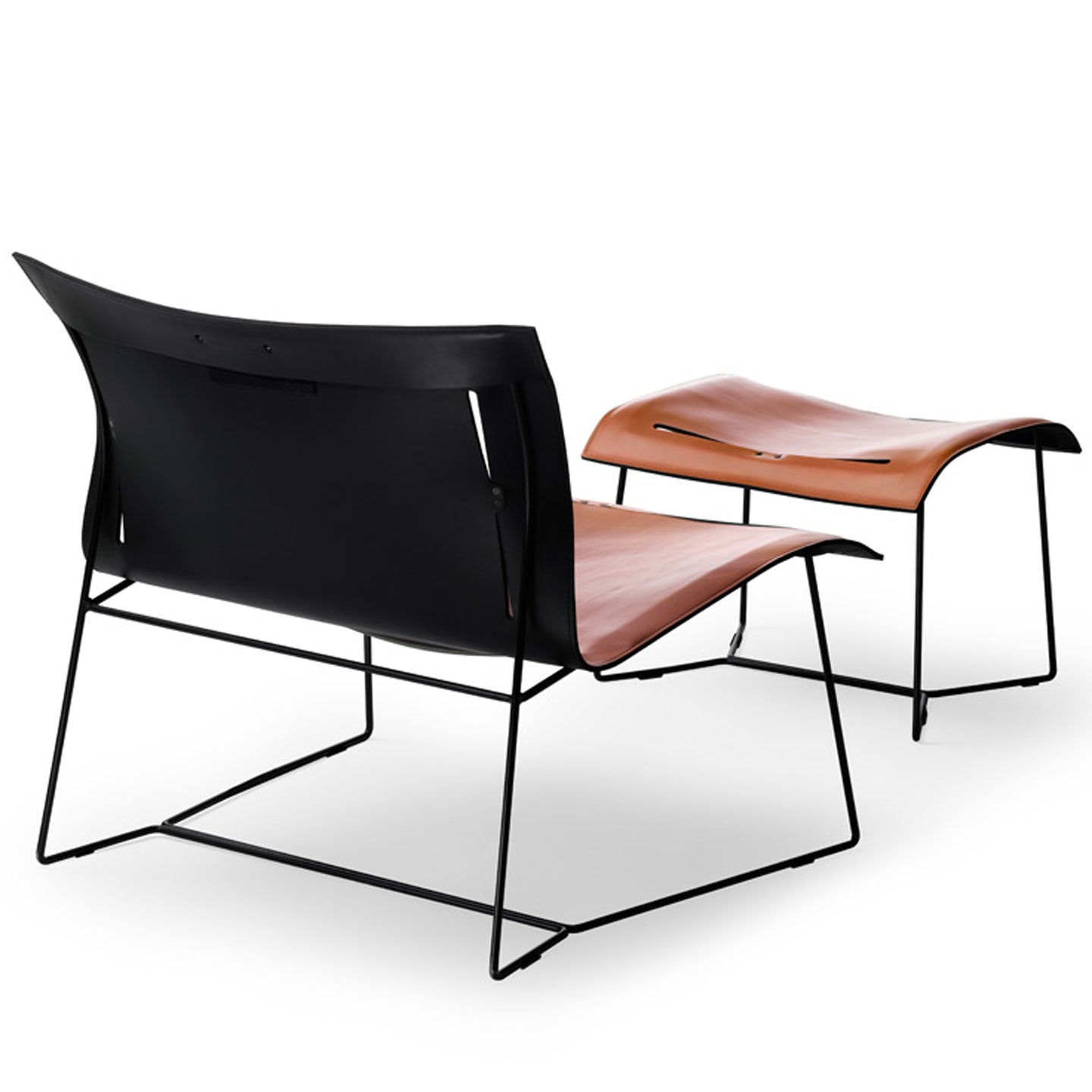 Cuoio Lounge Grand Armchair | Saddle Leather: Sherry with Black Underside