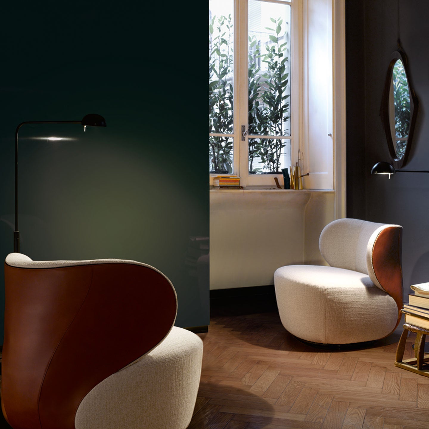 Bao Armchair | Lucia Fabric 7685 'Off White' Seat