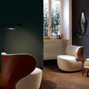 Bao Armchair | Lucia Fabric 7685 'Off White' Seat