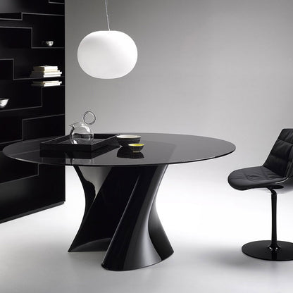 S Table | Clear Tempered Glass Top